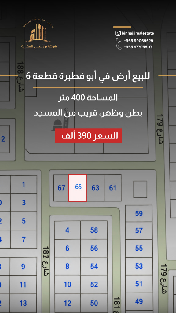 أرض  للبيع في ابو فطيرة